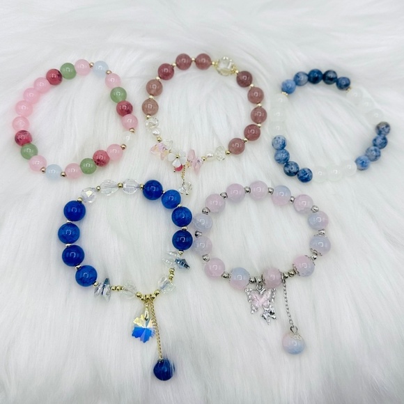 Beaded Bracelet Bundle Lot for Small Wrist Multicolored - Picture 2 of 6